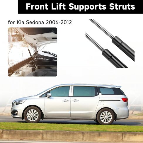 Front Hood Lift Supports Struts Gas Shock Spring - Compatible for Kia VQ Sedona 2006-2014 for Hyundai Entourage 2007-2010 - Replace Part 811614D000 Set of 2 in Saudi Arabia