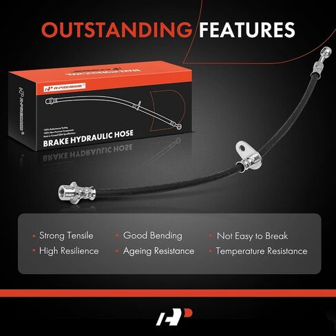 A-Premium Front Passenger Side Brake Hydraulic Hose Compatible with Select Honda Models - HR-V 2016-2021 - Replace# 01464T7WA00 in Saudi Arabia