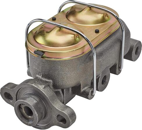 Speedway Motors GM Corvette Style Cast Iron Master Cylinder, 1 Inch Bore, Dual Outlet Design with 1/2-20 and 9/16-18 Ports, Compatible with Disc/Drum or Disc/Disc Brake Systems in Saudi Arabia