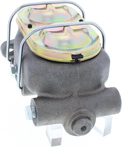 Speedway Motors GM Corvette Style Cast Iron Master Cylinder, 1 Inch Bore, Dual Outlet Design with 1/2-20 and 9/16-18 Ports, Compatible with Disc/Drum or Disc/Disc Brake Systems in Saudi Arabia