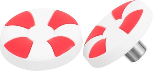 HOMSFOU Cute Lifebuoy Pulls for Boys and Girls' Wardrobe 2pcs Plastic Handles Coastal Knobs Cabinet Hardware in Saudi Arabia