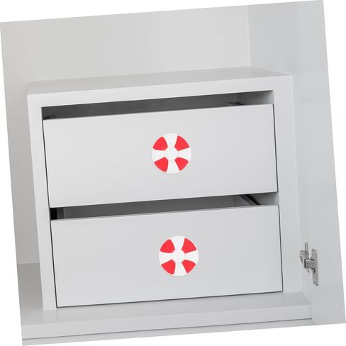 HOMSFOU Cute Lifebuoy Pulls for Boys and Girls' Wardrobe 2pcs Plastic Handles Coastal Knobs Cabinet Hardware in Saudi Arabia