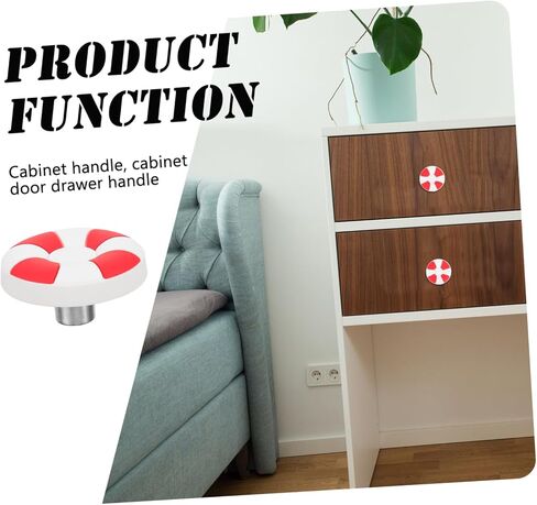 HOMSFOU Cute Lifebuoy Pulls for Boys and Girls' Wardrobe 2pcs Plastic Handles Coastal Knobs Cabinet Hardware in Saudi Arabia