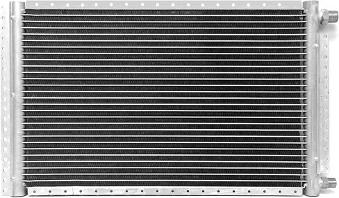 14X18 UNIVERSAL PARALLEL FLOW CONDENSER 14"H X 18"L 20mm W 4 Rails Aluminum #8 O-ring IN #6 O-ring OUT in Saudi Arabia