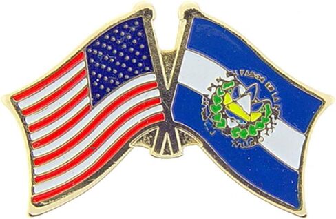 El Salvador Flag Patch and Pin in Saudi Arabia