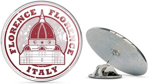 Florence Italy Round Metal 0.75" Lapel Pin Hat Shirt Pin Tie Tack Pinback in Saudi Arabia