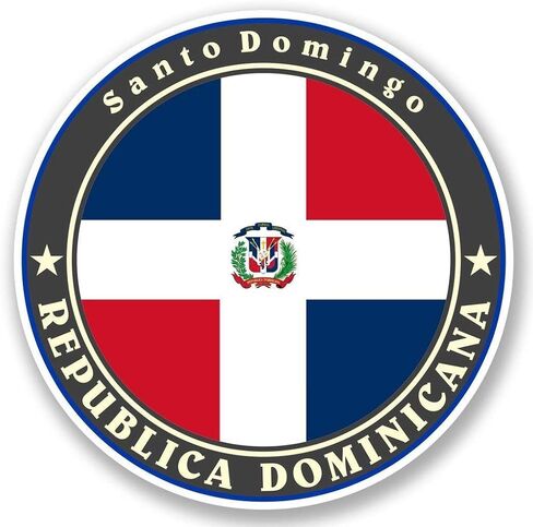 Domincan Republic Round Metal 0.75" Lapel Pin Hat Shirt Pin Tie Tack Pinback in Saudi Arabia