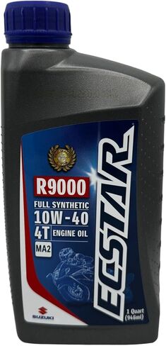 أربع عبوات متوافقة مع زيت المحرك الاصطناعي بالكامل سوزوكي إكستار R9000 10w40 990A0-01E40-01Q تحتوي على أربعة كوارتات وقمع in Kuwait