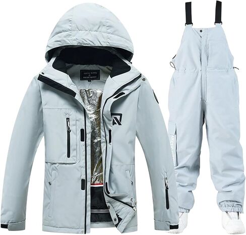 GS SNOWING Women's Ski Jackets and Pants Set Windproof Waterproof Snowboard Jacket Bibs Two Piece Ski Suits in Saudi Arabia