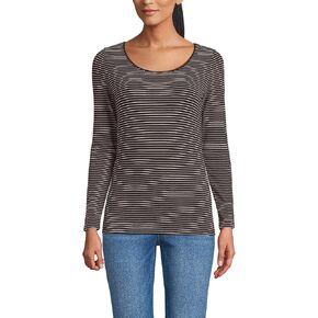 Lands' End Women's Long Sleeve Lightweight Jersey Scoop Neck T-Shirt in Saudi Arabia