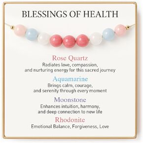 Triple Threat Protection Bracelet Easter Gifts for Boys/Men-Love/Strength-Natural Women wife Gemstone Bracelet for Son Grandson Dad Boyfriend Husband Brother Nephew Uncle in Kuwait