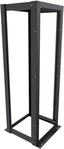 NavePoint 25U 23-inch Width 4-Post Frame Rack Open Frame Rack with Threaded for 19 Inch Equipments, Server Rack 881 lbs Weight Capacity, Floor Mount, RU Markings in Saudi Arabia