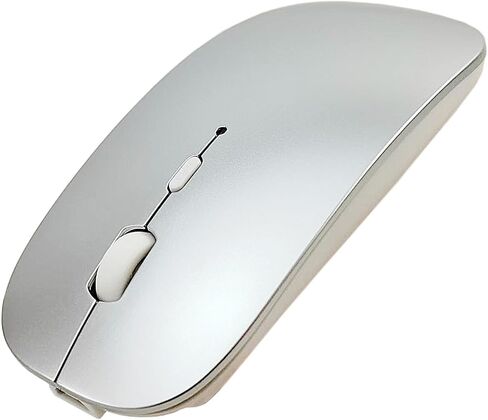 ماوس بلوتوث لاسلكي قابل لإعادة الشحن لأجهزة MacBook Pro/Air/iPad Air/iPad Pro/Laptop/Tablet/iPhone/PC، بلوتوث 5.2/3.0 و2.4 جيجا هرتز ماوس مزدوج الوضع، أسود in Kuwait