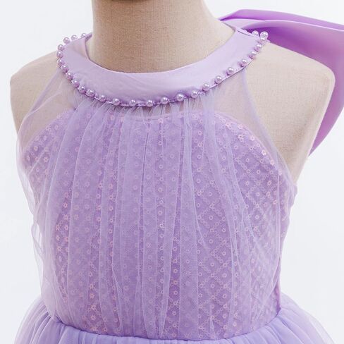 Flower Girls Sequin Tulle Dress Fairy Princess Party Bridesmaid Formal Wedding Kids Pageant Birthday Ball Gown in Saudi Arabia