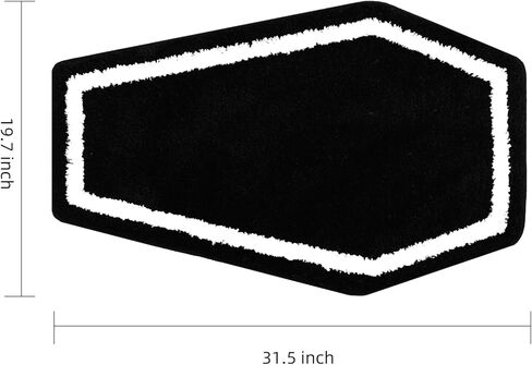 سجادة حمام TRUEDAYS باللون الوردي - سجادة حمام ناعمة وأنيقة للفتيات، ديكور مرح على الطراز القوطي للهالوين - سجادة حمام أنيقة غير قابلة للانزلاق للحمام بأجواء لطيفة in Kuwait