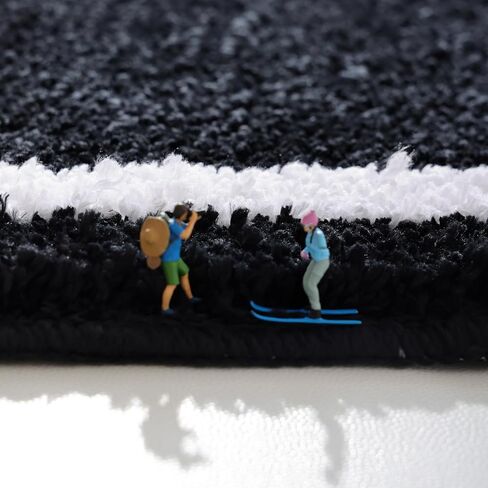 سجادة حمام TRUEDAYS باللون الوردي - سجادة حمام ناعمة وأنيقة للفتيات، ديكور مرح على الطراز القوطي للهالوين - سجادة حمام أنيقة غير قابلة للانزلاق للحمام بأجواء لطيفة in Kuwait