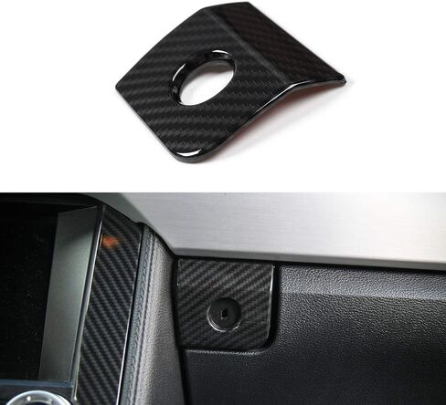 JeCar for Mustang Carbon Fiber Passenger Storage Box Switch Button Panel Trim Cover for 2015-2023 Ford Mustang Interior Accessories in Saudi Arabia
