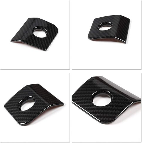 JeCar for Mustang Carbon Fiber Passenger Storage Box Switch Button Panel Trim Cover for 2015-2023 Ford Mustang Interior Accessories in Saudi Arabia