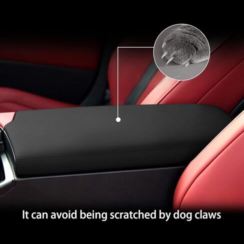 غطاء مسند الذراع لسلسلة Lexus ES 2019-2024 (أسود)، غطاء وحدة التحكم المركزية لسلسلة 2019 2020 2021 2022 2023 2024 Lexus ES Series in Kuwait