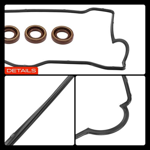 A-Premium Engine Valve Cover Gasket Set Compatible with Toyota Corolla 1988-1992, Celica 1990-1993 & Geo Prizm 1989-1992 1.6L in Saudi Arabia