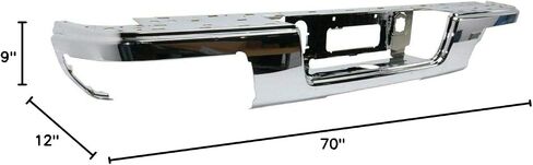 BUMPERS THAT DELIVER - Chrome, Steel Rear Bumper Face Bar Compatible with 2015-2019 Chevy Colorado & GMC Canyon 15-19, GM1102561 in Saudi Arabia