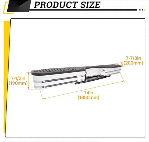 KUAFU Rear Bumper with Lights Compatible with 1967-1998 Chevy Chevrolet GMC C/K Dodge Fleetside Ram charger Ford Bronco F-Series Chrome Powder Coated Lights Included W/O License Plate Mounting in Saudi Arabia