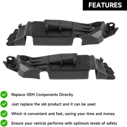 Front Bumper Bracket Bumper Mount Support Bracket - Compatible for Hyundai Elantra 1.4L L4 - Gas, 1.6L L4 - Gas, 2.0L L4 - Gas 2019-2020 - Replace Part 86513F2AA0, 86514F2AA0 in Saudi Arabia