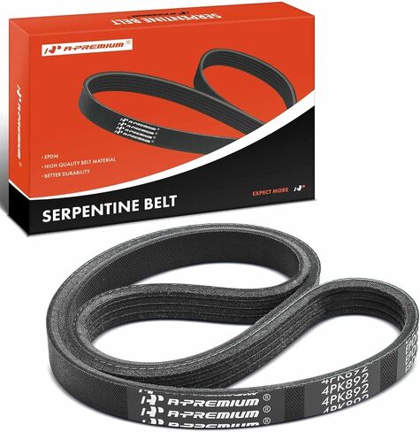 A-Premium Engine Serpentine Drive Belt Compatible with Kia, Hyundai, BMW, Chrysler, Dodge, Ford, Mazda, Mercury, Subaru, Toyota & Plymouth Cars - Soul, Sportage, Elantra, Tucson, 318i, Sebring, MX3 in Saudi Arabia