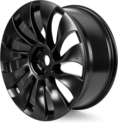 حافة عجلة جديدة مقاس 21 بوصة لطراز تسلا Y 2020-2024 مقاس 21 × 9.5 بوصة جنوط عجلة بديلة سوداء واحدة in Kuwait