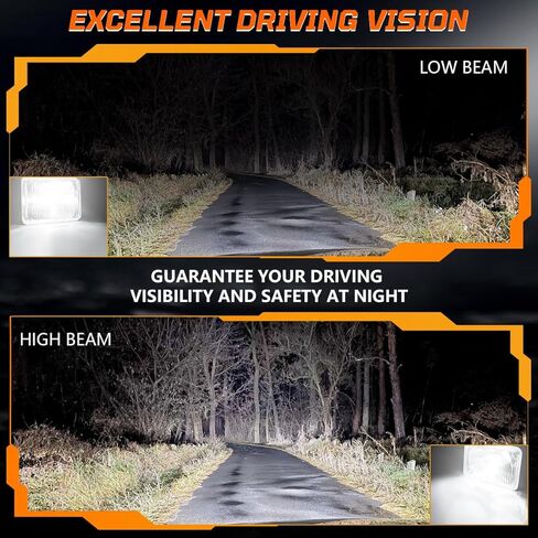 4pcs 4x6 Inch H4651 H4652 H4656 H4666 H6545 Headlights Housing + H4/9003 High Low Beam Bulbs Compatible with Cars,Truck and Van,OEM Style Original Classic Look Conversion Assembly in Kuwait