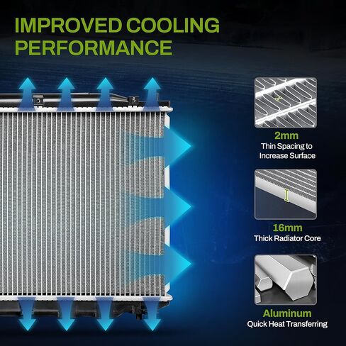 AUTOSAVER88 Radiator Compatible with 2012 2013 2014 2015 Civic 2013-2015 ILX 1.8L 2.4L L4 in Kuwait