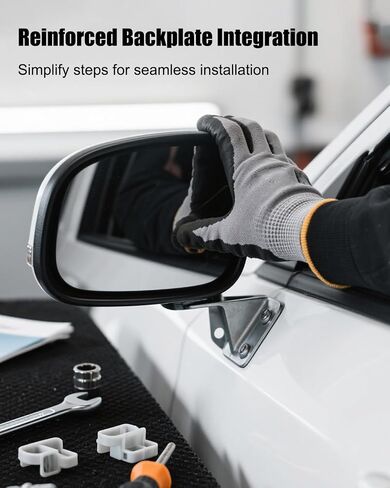 Driving Side View Mirror Glass with Rearview Mirror Backing Plate Power Heated Fit for Volvo XC60 2010-2017 Replace 31217273 in Saudi Arabia