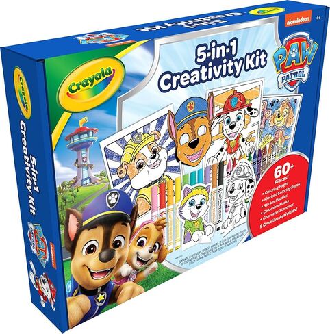 Crayola PAW Patrol Art Kit for Kids (45pcs), PAW Patrol Coloring Book Pages, PAW Patrol Stickers for Kids, PAW Patrol Toy, Kids Gift in Saudi Arabia