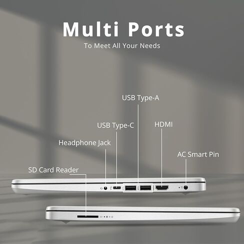 HP 2023 Newest 17.3 Inch Laptop, FHD Anti-Glare Display, 13th Gen Intel 10-Core i5-1335U(Beat i7-1255U), 16GB RAM, 1TB SSD, Intel Iris Xe Graphics, Backlit Keyboard, Windows 11 Home, Silver (Renewed) in Saudi Arabia