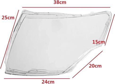 Left/Right Front Headlamp Lens Cover Compatible for Mitsubishi PAJERO V87 V93 V97 2007-2018 Transparent Lampshade Clear Headlight Cover(Only Righ) in Saudi Arabia