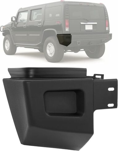KUAFU Rear Bumper End Cap Compatible with 2003-2005 Hummer H2 Replacement for 12335666 HU1105100 Bumper End Cover Plastic Textured Black Right Side in Saudi Arabia