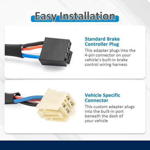Wsays Brake Control Wiring Adapter Plug & Play Compatible with Chevrolet Silverado1500 2500 3500 Fit GMC Sierra 1500 2500 3500 2019-2024 in Kuwait
