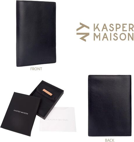 Premium Leather RFID Passport Cover & Travel Wallet with Anti-theft RFID Blocking - Brown in Kuwait