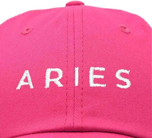 DALIX Aries Dad Hat قبعة بيسبول قطنية مطرزة بعلم التنجيم in Kuwait