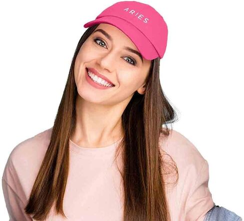 DALIX Aries Dad Hat قبعة بيسبول قطنية مطرزة بعلم التنجيم in Kuwait