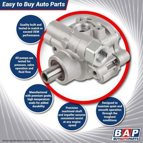 مضخة توجيه كهربائية لسيارات BMW X5 وX6 3.0L بدون توجيه نشط أو تعليق تحكم متكيف - BuyAutoParts 86-02792R مُعاد تصنيعها (متجددة) in Saudi Arabia