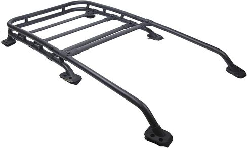 Roof Rack Top Cargo Basket Compatible with 2007-2014 Toyota FJ Cruiser Cross Bar Rail Aluminum 165Lbs Black-Coated in Saudi Arabia