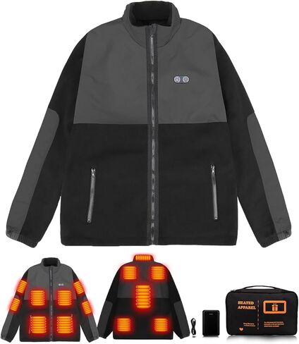 Heated Jacket,Fleece Mens Heated Jacket With Battery Pack Included 7.4V,Heated Jackets For Women For Men Heated Coat in Saudi Arabia