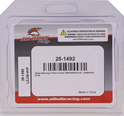 All Balls Racing 25-1492 Wheel Bearing Kit Compatible with/Replacement for Honda in Saudi Arabia