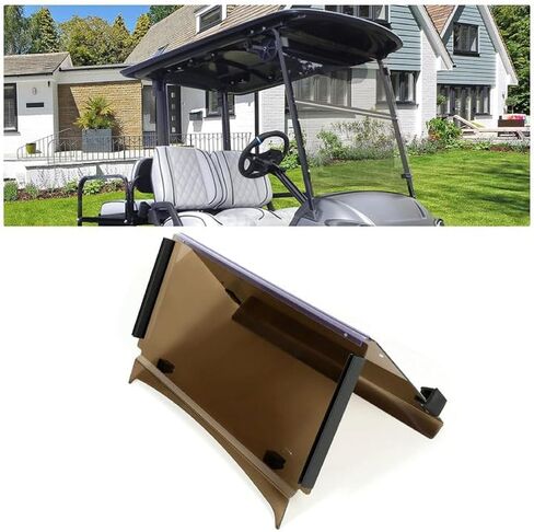 HECASA Tinted Folding Windscreen Compatible with 2017-UP Yamaha G29 DRIVE 2 Gas or Electric Models Polycarbonate Golf Cart Windshield in Saudi Arabia