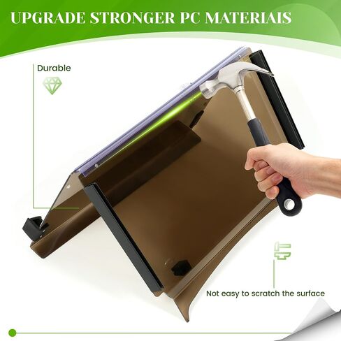 HECASA Tinted Folding Windscreen Compatible with 2017-UP Yamaha G29 DRIVE 2 Gas or Electric Models Polycarbonate Golf Cart Windshield in Saudi Arabia