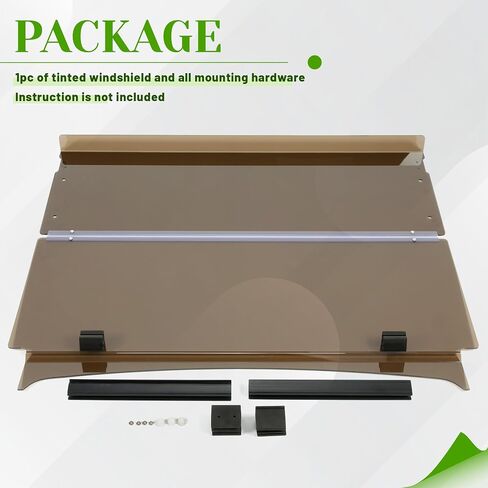 HECASA Tinted Folding Windscreen Compatible with 2017-UP Yamaha G29 DRIVE 2 Gas or Electric Models Polycarbonate Golf Cart Windshield in Saudi Arabia