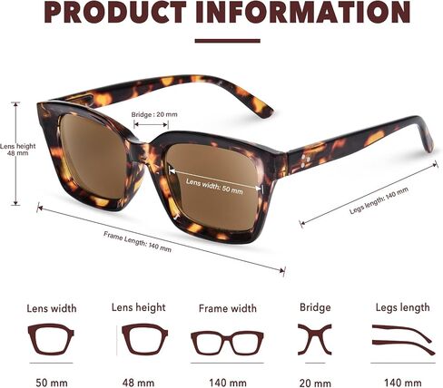 Reading Sunglasses for Women Men, Classic Full Lens Sun Readers UV400 Outdoor Sunglasses in Saudi Arabia