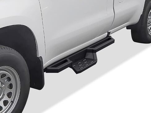 APS Stainless Steel 6.5in Side Bars Pocket Steps Square Tube Rocker Guards Compatible with Silverado Sierra Regular Cab 19-25 in Saudi Arabia