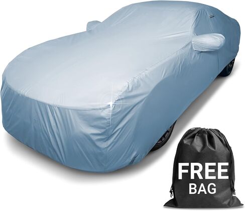 غطاء سيارة فاخر من iCarCover لـ 2008-2025 Maserati GranTurismo شديد التحمل مقاوم للماء في جميع الأحوال الجوية، أغطية حماية من الثلوج فوق البنفسجية في الأماكن المغلقة والخارجية مع أشرطة وحقيبة in Kuwait